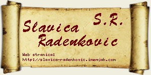 Slavica Radenković vizit kartica